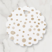 Fawn紙吹雪水色ドットメッセージカード フェイバータグ (裏面)