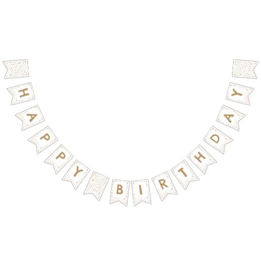 Fawn紙吹雪水色ドット文房旗 バンティングフラッグ (全)