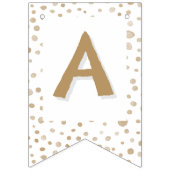 Fawn紙吹雪水色ドット文房旗 バンティングフラッグ (第3の旗)