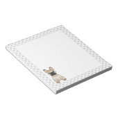 Fawn フランスの Bulldog/フランスの漫画の犬とポーズ ノートパッド (アングル)