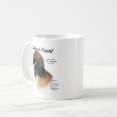 Fawn Afghan Houndの歴史 コーヒーマグカップ (正面左)