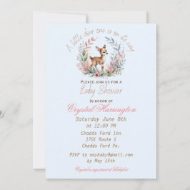 Fawn Baby Showerへの招待 招待状