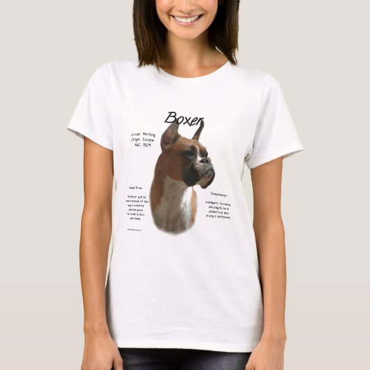 Fawn Boxerの歴史 Tシャツ (正面)