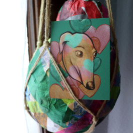 Fawn Color Greyhound養子縁組Art Greyhounds ポストカード