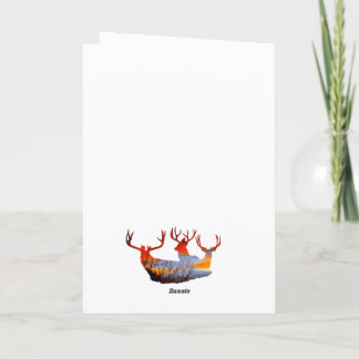 Fawn deer watercolor  カード