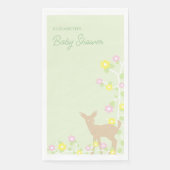 Fawn Floral Girl Baby Shower (正面)