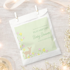Fawn Floral Girl Baby Shower フェイバーバッグ