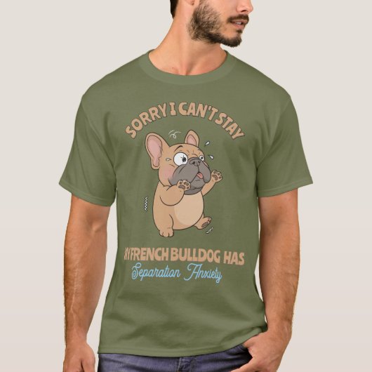 Fawn French Bulldog | Funny Dog Lover T-Shirt Tシャツ (正面)