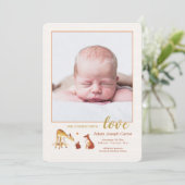 FAWN&Friendsの写真誕生の発表 招待状 (スタンド正面)