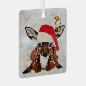 FAWN & GOLDEN BIRD CHRISTMAS メタルオーナメント (正面右)