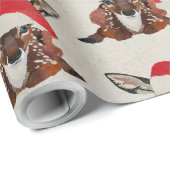 FAWN & GOLDEN BIRD CHRISTMAS ラッピングペーパー (ロールコーナー)
