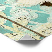 Fawn & Hummingbirdsポスター ポスター (角)