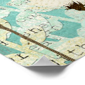 Fawn & Hummingbirdsポスター ポスター (角)