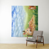 Fawn in the Grassイラストレーション タペストリー (インサイチュ)