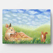 Fawn in the Grassイラストレーション フォトプラーク (正面)