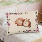 Fawn Print Pillow - Perfect Match for the Blanket アクセントクッション