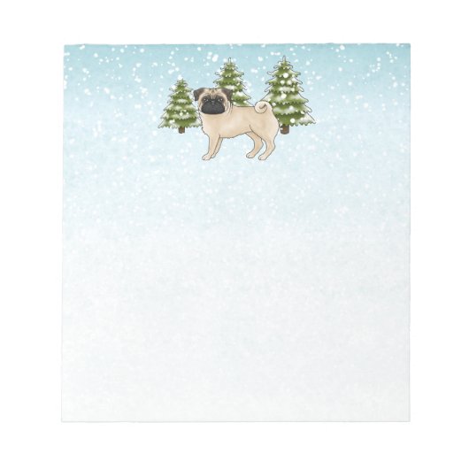 fawn+pug ノートパッド (正面)