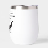 Fawn rehabilitator wine tumbler (左面)