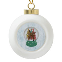 FAWN & SNOW GLOBE《鳥》ハヤブサ