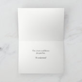 Fawn Tan French Bulldog Sympathy Card シーズンカード (内部)