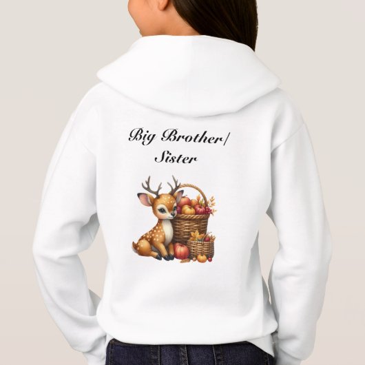  Fawn with Autumn Harvest Sibling Sweatshirt (裏面)
