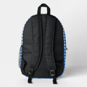 Faye and Lauren Blue GinghamPrint Cut Sew Backpack プリントバックパック (裏面)