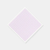 Faye and Lauren Pastel Purple Gingham スタンダードカクテルナプキン (角)