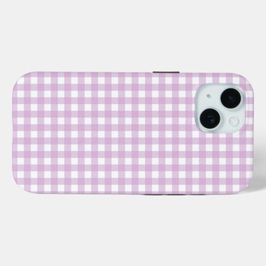 Faye and Lauren Soft Purple Gingham Case-Mate iPhoneケース (裏面 (横))