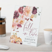 Faye Fall In Love ブライダルシャワーのウェルカムサイン 台座サイン (インサイチュ)