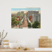 Fayetteville St., Raleigh, NCヴィンテージ ポスター (キッチン)