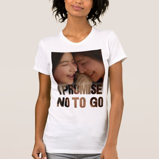 FayeYoko – 行かないように約束する Tシャツ (正面)