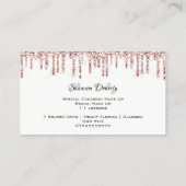 FBインスタソーシャルラッシュバラ金ゴールドドリップスホワイト 名刺 (裏面)