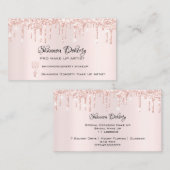 FBインスタソーシャルラッシュバラ金ゴールドドリップピンク1 名刺 (正面/裏面)