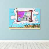 FB-500 | Absurd Visual Humor 24x16 キャンバスプリント (インサイチュ (ウッドフロア))