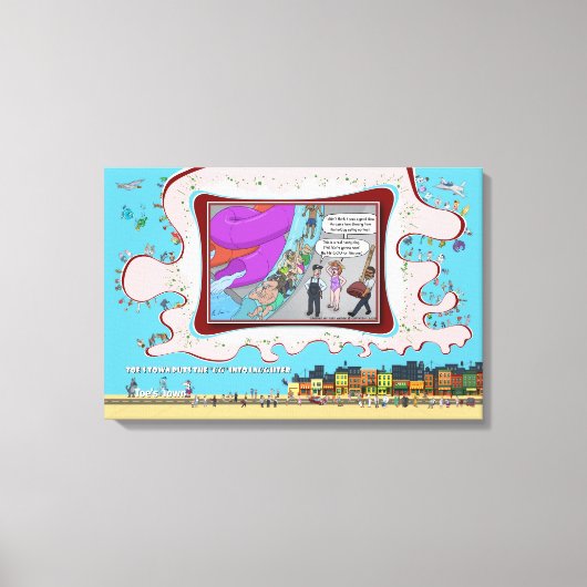 FB-500 | Absurd Visual Humor 24x16 キャンバスプリント (正面)