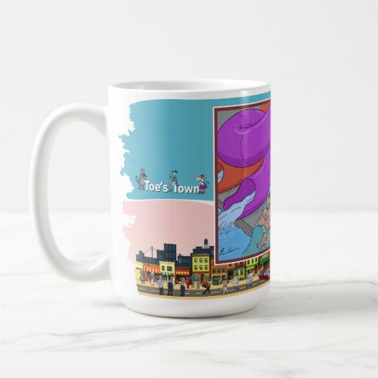 FB-500 | Absurd Visual Humor Classic コーヒーマグカップ (左)