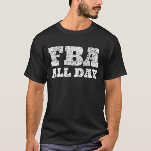 FBAオールデーブラック基礎歴史アメリカ Tシャツ (正面)