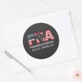 FBA ブラックパンサー党の拳 ラウンドシール (封筒)