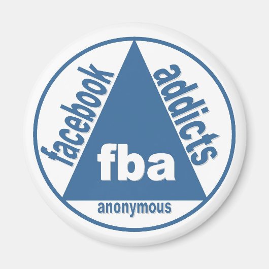 FBA: Facebook Addicts Anonymous マグネット (正面)