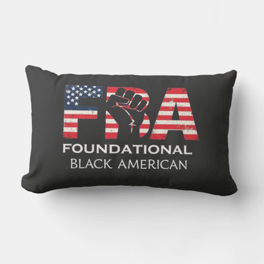 FBA Foundational Black American ランバークッション (正面)