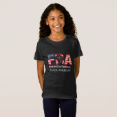 FBA Foundational Black American with Raised Fist Tシャツ (正面フル)