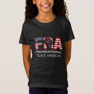 FBA Foundational Black American with Raised Fist Tシャツ