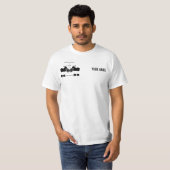 FBAPの基本的な白(黒いロゴ) Tシャツ (正面フル)