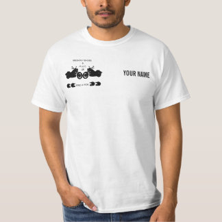 FBAPの基本的な白(黒いロゴ) Tシャツ