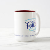 FBC Saginawの信頼のクラス15のoz。 コーヒー・マグかコップ ツートーンマグカップ (正面右)