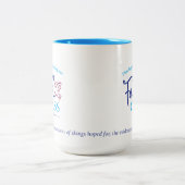 FBC Saginawの信頼のクラス- 15のoz。 コーヒー・マグかコップ ツートーンマグカップ (中央)