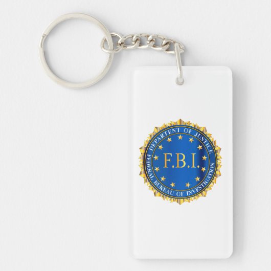 FBIが封印をスプーフ キーホルダー (正面)