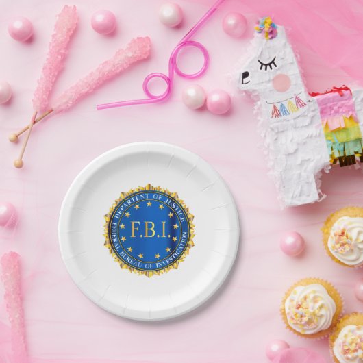 FBIが封印をスプーフ ペーパープレート (パーティー)