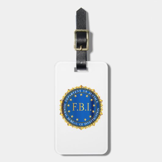 FBIが封印をスプーフ ラゲッジタグ (正面縦)
