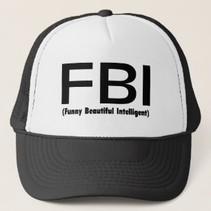 FBIのおもしろいで美しい知性がある キャップ